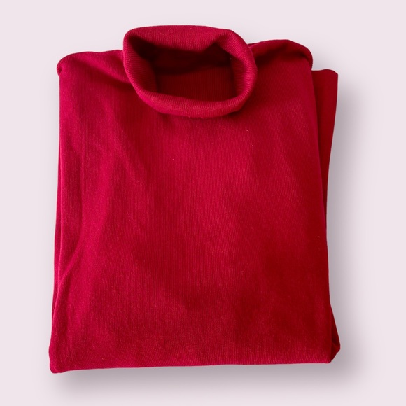 Chico's Sweaters - Chico’s knit sweater red turtleneck *see note re: tag*